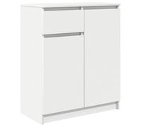 vidaXL Aparador con cajón Blanco 71x35x84 cm Madera de ingeniería, Armario de almacenaje, Mueble aparador, Mueble de Pasillo, Mueble Buffet