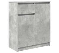 vidaXL Aparador con cajón Gris hormigón 71x35x84 cm Madera ingeniería, Armario de almacenaje, Mueble aparador, Mueble de Pasillo, Mueble Buffet
