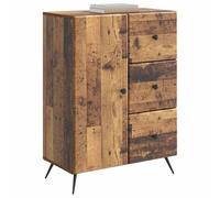 vidaXL Aparador con cajón Madera Envejecida 66 x 34,5 x 90 cm, Aparador para Sala, diseño Moderno Rectangular, Gran Almacenamiento para Comedor, decoración y organización en casa
