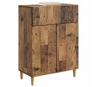 vidaXL Aparador con cajón Madera Envejecida 66 x 34,5 x 90 cm, Atractivo aparador, Mueble de Madera Vintage, gabinete Rectangular, solución para el hogar, Organiza tu Comedor