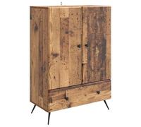 vidaXL Aparador con cajón Madera Envejecida 66 x 34,5 x 95 cm, Buffet Rectangular Elegante, aparador con amplias Opciones de Almacenamiento, Funcional y Minimalista para tu Sala.
