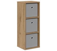 vidaXL Aparador con cajón Roble Artesanal 25,5 x 22 x 69,5 cm, Sala de Estar, diseño Moderno, Materiales duraderos, soluciones de Almacenamiento, combinación de Estilo y función