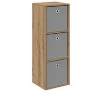 vidaXL Aparador con cajón Roble Artesanal 35 x 32 x 99,5 cm, Sala de Estar, diseño Moderno, Materiales duraderos, soluciones de Almacenamiento, combinación de Estilo y función