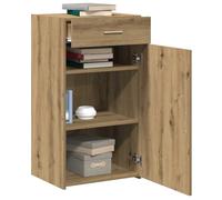 vidaXL Aparador con cajón Roble Artesanal 50 x 42,5 x 93 cm, Unidad de Almacenamiento Rectangular Moderna, Mueble de Madera, Espacio Amplio para organizar tu Comedor