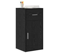 vidaXL Aparador con cajón Roble Negro 38 x 34 x 75 cm, Aparador Rectangular Moderno, Módulo de Almacenamiento Elegante para un Hogar Organizado, Espacio Práctico