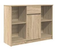 vidaXL Aparador con cajón Roble Sonoma 101x35x76 cm Madera ingeniería, Armario de almacenaje, Mueble aparador, Mueble de Pasillo, Mueble Buffet