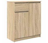vidaXL Aparador con cajón Roble Sonoma 71x35x84 cm Madera ingeniería, Armario de almacenaje, Mueble aparador, Mueble de Pasillo, Mueble Buffet