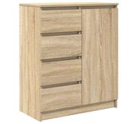 vidaXL Aparador con cajones de roble Sonoma, 71 x 35 x 84 cm, de aglomerado