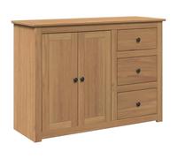 vidaXL Aparador con cajones Panama madera maciza de pino 112x40x80 cm
