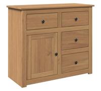 vidaXL Aparador con cajones Panama Madera Maciza Pino 93x40x80 cm, Armario de almacenaje, Mueble de almacenaje, aparador de Cocina, bufé