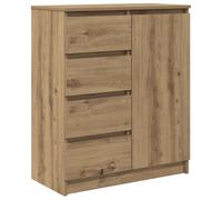 vidaXL Aparador con cajones Roble Artisan 71x35x84cm Madera ingeniería, Armario de almacenaje, Mueble aparador, Mueble de Pasillo, Mueble Buffet