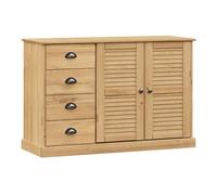 Vidaxl aparador con cajones vigo madera maciza pino 113x40x75 cm