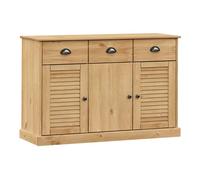Vidaxl aparador con cajones vigo madera maciza pino 113x40x75 cm