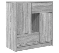 vidaXL Aparador con cajones y Puertas Gris Sonoma 70,5x34x74,5 cm, Armario de Almacenamiento, Mueble aparador, Mueble de Pasillo, Mueble Buffet