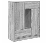 vidaXL Aparador con cajones y Puertas Gris Sonoma 73x31x90 cm, Armario de Almacenamiento, Mueble aparador, Mueble de Pasillo, Mueble Buffet