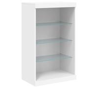vidaXL Aparador con Luces LED Blanco 60,5x37x100 cm