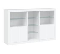 vidaXL Aparador con Luces LED Blanco 162x37x100 cm