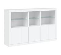 Vidaxl aparador con luces led blanco 162x37x100 cm