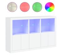 Vidaxl aparador con luces led blanco 162x37x100 cm