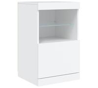 vidaXL Aparador con Luces LED Blanco 41x37x67 cm
