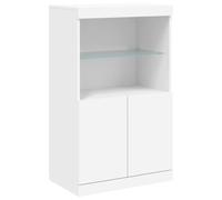 vidaXL Aparador con Luces LED Blanco 60,5x37x100 cm