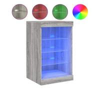 Vidaxl aparador con luces led gris sonoma 41x37x67 cm