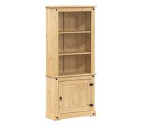 Vidaxl aparador corona madera maciza de pino 74x38x170 cm