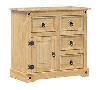 Vidaxl aparador corona madera maciza de pino 80x40x75 cm 87 cm