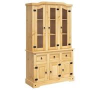 vidaXL Aparador Corona Madera Maciza Pino Mexicano 112x43x196 cm