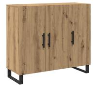 vidaXL Bahut Aparador grande de madera técnica de roble hecho a mano