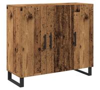 vidaXL Cajonera rústica de madera reciclada sólida con almacenamiento superficie desgastada y suficiente espacio para comedor sala de estar 120 cm de longitud requerida armario de buffet muebles