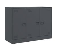 Vidaxl aparador de acero antracita 99x39x73 cm