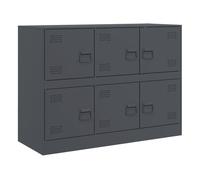 vidaXL Aparador de Acero Antracita 99x39x73 cm, Armario, Armario de Almacenamiento, aparador Alto, Armario aparador, Armario Alto, Armario Auxiliar