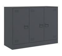vidaXL Aparador de Acero Antracita 99x39x73 cm, Armario, Armario de Almacenamiento, aparador Alto, Armario aparador, Armario Alto, Armario Auxiliar
