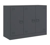 vidaXL Aparador de Acero Antracita 99x39x73 cm, Armario, Armario de Almacenamiento, aparador Alto, Armario aparador, Armario Alto, Armario Auxiliar