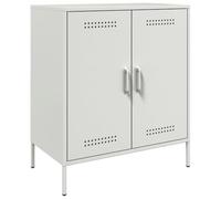 vidaXL Aparador de Acero Blanco 68x39x79 cm