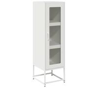 vidaXL Aparador de Acero Laminado en frío Blanco 36x39x123 cm