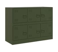 vidaXL Aparador de Acero Verde Oliva 99x39x73 cm, Armario, Armario de Almacenamiento, aparador Alto, Armario aparador, Armario Alto, Armario Auxiliar