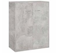 vidaXL Aparador de Almacenaje Almacenamiento Auxiliar Cajonera Organizador para Hogar Mueble Servicio de Buffet de Madera Contrachapada Gris Hormigón