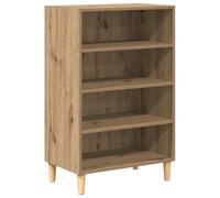 vidaXL Aparador de Madera compuesta en Color Roble de, Mide 57 x 35 x 90 cm. Ofrece un montón de Espacio para Guardar Cosas. Es Independiente, con una Superficie Lisa, Ideal para Usar en Interiores.