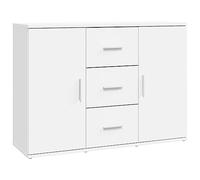 vidaXL Aparador de Madera contrachapada Blanca 91x29,5x65 cm