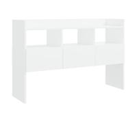 vidaXL Aparador Entrada Acento Pasillo Vestíbulo Recibidor Auxiliar Decoración Hogar Casa Escritorio Mueble de Contrachapada Blanco 105x30x70 cm