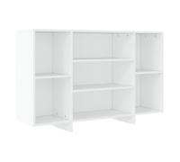 Vidaxl aparador de madera contrachapada blanco 120x30x75 cm