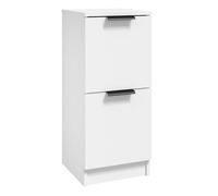 Vidaxl aparador de madera contrachapada blanco 30x30x70 cm