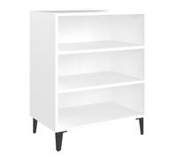 vidaXL Aparador Entrada Acento Pasillo Vestíbulo Recibidor Auxiliar Decoración Hogar Casa Escritorio Mueble de Madera Contrachapada Blanco 57x35x70 cm