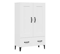Vidaxl aparador de madera contrachapada blanco 70x31x115 cm