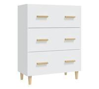 Vidaxl aparador de madera contrachapada blanco 70x34x90 cm