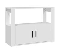 Vidaxl aparador de madera contrachapada blanco 80x30x60 cm