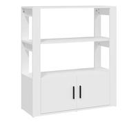 Vidaxl aparador de madera contrachapada blanco 80x30x90 cm