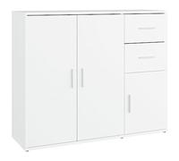 vidaXL Aparador de Madera contrachapada Blanco 91x29,5x75 cm